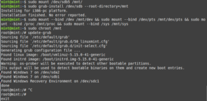 Mengembalikan Grub Linux Mint Yang Tertimpa MBR Windows